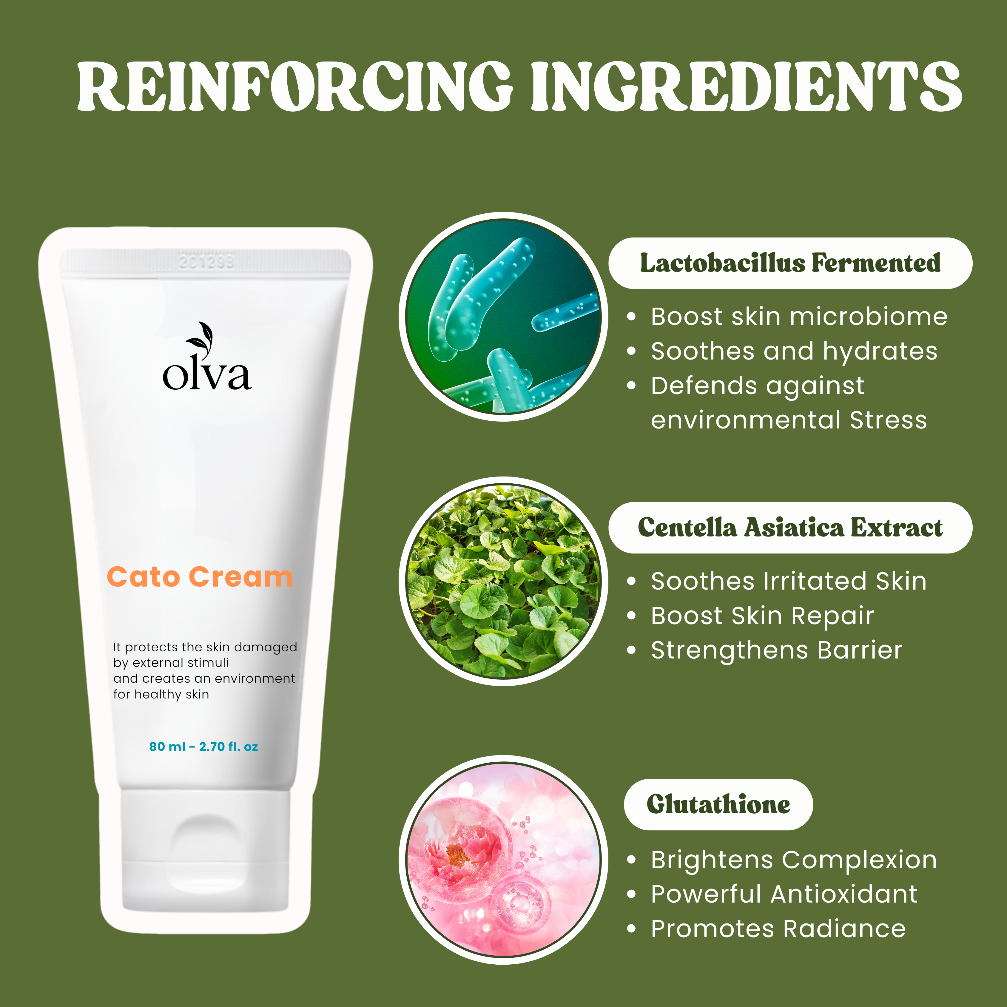 Cato Cream – Glutathione & Centella Asiatica