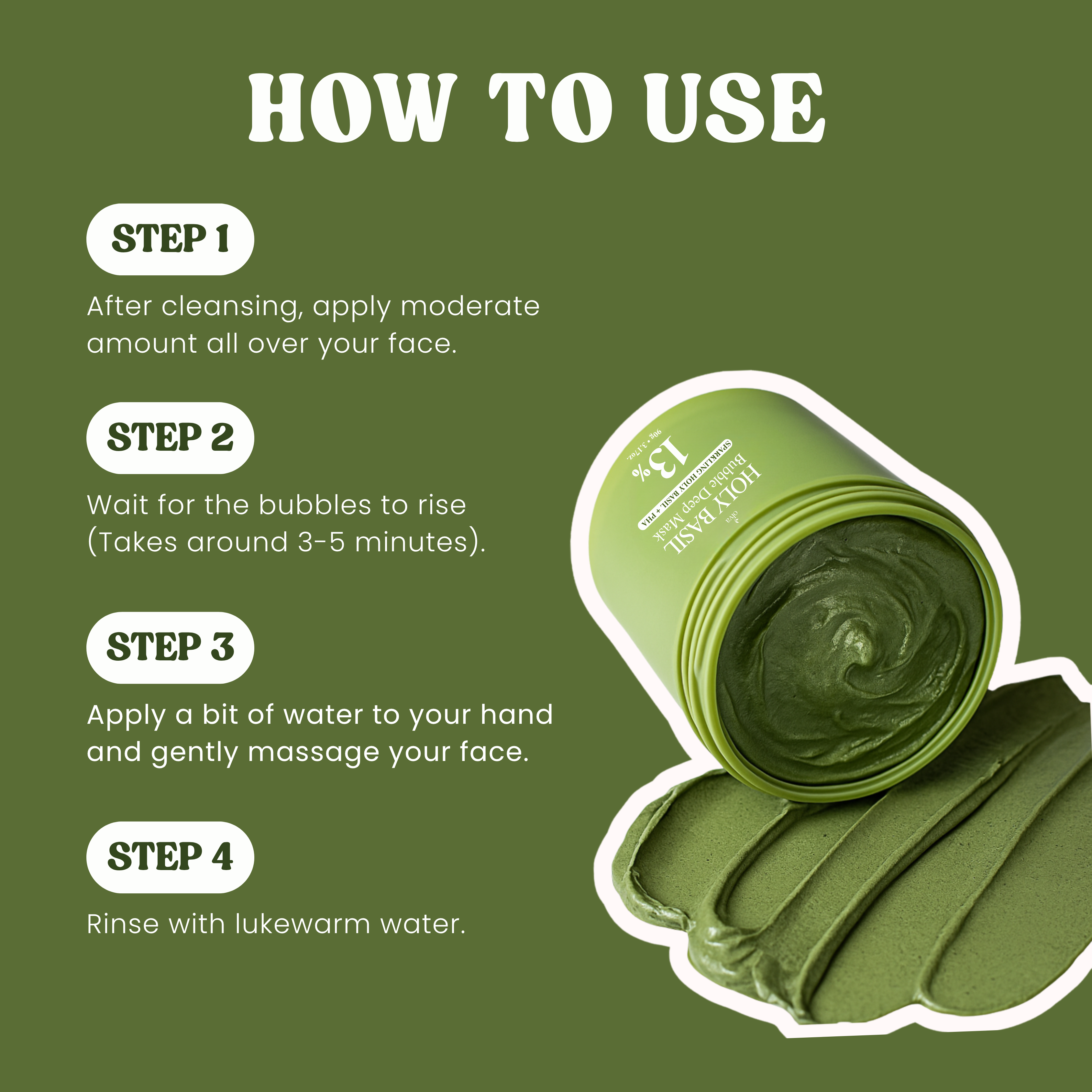 Holy Basil Bubble Deep Mask
