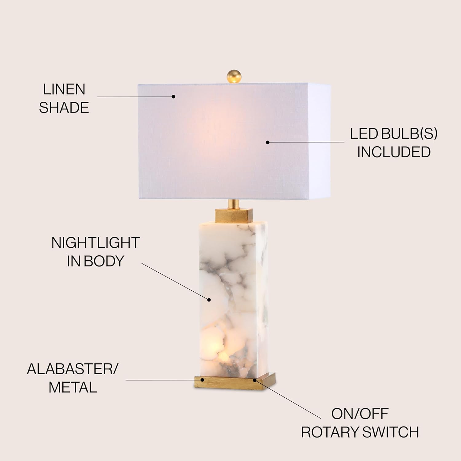 Linea Marble Lamp
